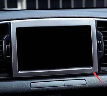 ABS Chrome KIA Sportage 4 QL KX5 2016 2017 2018 Auto navigācijas panelis rāmis cinkots Segtu Apdares auto piederumi auto stils