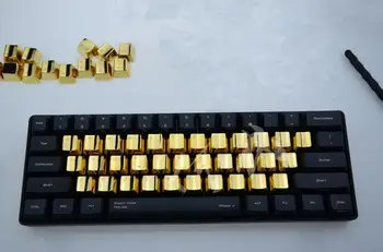 Mehāniskās atslēgas modifikators cherry mx OEM LOL CS GO spēļu metāla keycap zelta cepures 37 taustiņi