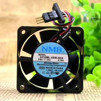 NMB 6CM 6025 2410ML-05W-B39 24V 0.10 60*60*25MM FANUC digitālo darbgaldu dzesēšanas ventilators