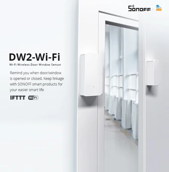 SONOFF DW2 Smart Home WiFi Drošu Durvju, Logu Sensors Signalizāciju, Drošības slēdzenes Detektoru Pa Tālruni Darbs Ar EWelink APP Alexa, Google Home