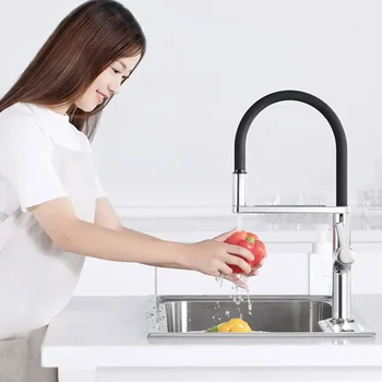 Youpin Dabai U-Yue Virtuves Viedo Sensoru Slēdzi Jaucējkrāns 300 Rotācijas Rokas, Universālās Caurules Ūdens Virtuves Stensils