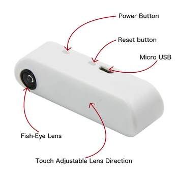 LILYGO® TTGO T-Kameras Mini Kameras Modulis ESP32 Čipu 4MB flash 8MB PSRAM Micro USB Touch Regulējams Fish-Eye Objektīva Virzienā