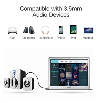 MonsterProlink 3.5 mm Līdz 3,5 mm Stereo AUX Audio Kabelis, Labi leņķi, Automašīnas tālrunis, ipod, MP3 Tablete Austiņas