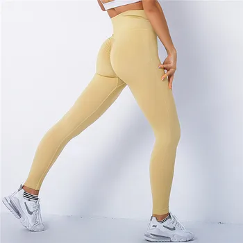 Kaminsky Sieviešu Spandex 20% Bezšuvju Stulpiņi Burbulis Muca Push Up Treniņu Legging Slim Augsta Vidukļa Leggins Mujer Fitnesa Bikses
