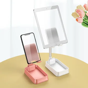 Tablet Stand Salokāms Tālrunis Slinks Mount Universal Korekcija Tālruņa Turētājs iphone Samsung ipad galda Statīvu Teleskopiskie Mount