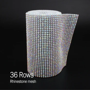 24Rows/36Rows/48rows Rhinestone acs Alumīnija Sudraba bāzes SS8 crystalAB ar līmi, apģērba Somas bezmaksas piegāde