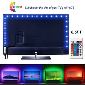 LED Strip Gaismas USB 5050SMD DC5V Elastīgs LED Lukturis Lentes Lentes RGB 1M 2M 3M 4M 5M TV Darbvirsmas Ekrāna BackLight Diožu Lentes