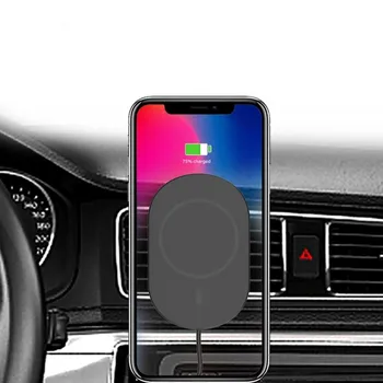 15W Bezvadu Automašīnas Lādētājs iPhone 12 Pro Max Mini Magnētisko Telefons Statīva Turētājs Gaisa Vent Mount Bracket Fast Charger