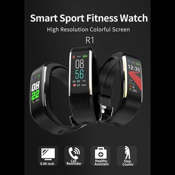 R1 Sport Bluetooth Smart Joslā Pedometrs Sirds Ritma Monitors Asinsspiediens Fitnesa Tracker Ūdensizturīgs Smart Aproce Aproce