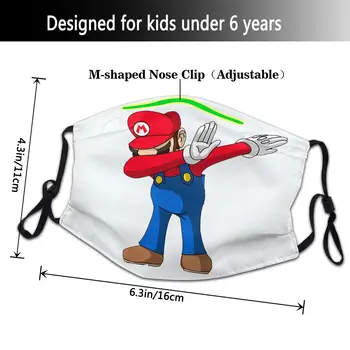Paliekas Uzmanīgi Super Mario Bērns Atkārtoti Mutes, Sejas Maska Anti Putekļu Maska Aizsardzības Masku, Respiratoru Muti Purns