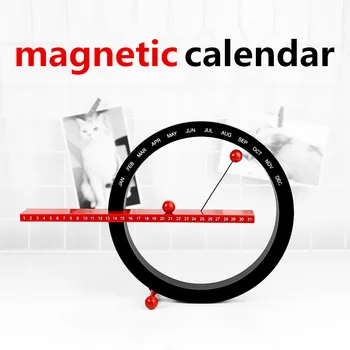 Radošā Vienkāršotu Magnētisko Kalendārs Ietver Mēnesis un Nedēļa Biroja Apdares Galda Kalendārs Mājas Dekoru Amatniecības Figūriņas