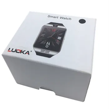 LUOKA Bluetooth Smart Skatīties Vīrieši Q18 Ar Touch Screen Liels Akumulators Atbalsta TF Sim Kartes, Kamera Android Tālrunis Passometer