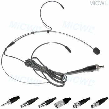 MiCWL B40 Black Dual auss āķi, Austiņas, Mikrofonu, lai MiPro Sennheiser Shure AKG Samson Audio-Technica Bezvadu Sistēmu