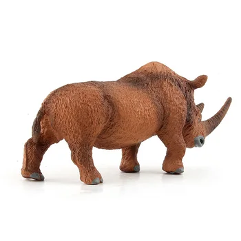 Simulācijas Pūkaina Rhino Attēls Kolekcionējamu Rotaļlietu Cietā Savvaļas Dzīvnieku Darbības Rādītāji Bērniem, Izziņas Dzīvnieku Rotaļlietas