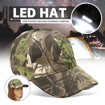 Regulējams Velosipēdu 5 LED Luktura Vāciņš Akumulatora Barošanu Cepure Ar LED Galvas Gaismas Lukturīti Par Zvejas Skriešanas Beisbola cepure