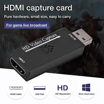 2020New Audio Video Capture Karte, HDMI, USB, USB 2.0 4K 1080P Ierakstīšana, Izmantojot Action Cam HD Live Spēļu Mācību Video Konferences