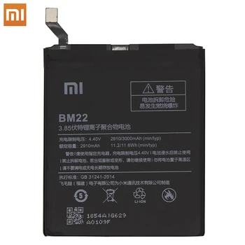 Sākotnējā Xiaomi 5 MI5 Mi 5 Tālruņa baterijas BM22 Augstas Kapacitātes Uzlādējamā Xiaomi Tālruņa Akumulatora 3000mAh +Bezmaksas Rīki AKKU