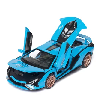 Free Iepirkšanās Jaunu 1/32 Lamborghinis Sian Sakausējuma Metāla Auto Modelis Diecasts&Rotaļu Transportlīdzekļiem, Automobiļu Izglītības Zēns Rotaļlietas Bērniem Dāvanu