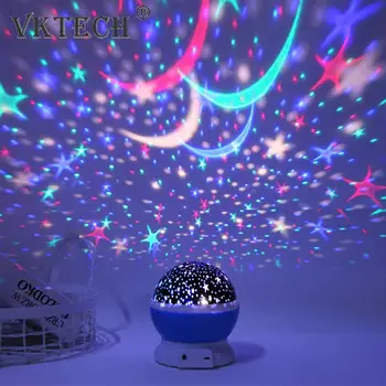 LED Rotējošās Nakts Gaismas Zvaigžņotās Debess Projektoru Gaismas Bērniem, Guļamistaba, Dekoratīvās Romantiska Projekcijas Lampa Dzimšanas dienas Dāvanas