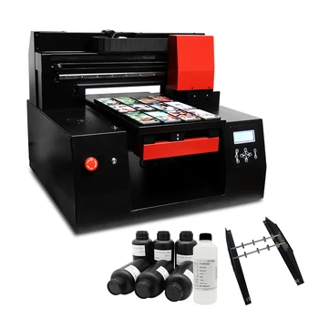 Automātiskā 3060 A3 UV Printeri UV Plakanvirsmas Drukāšanas Mašīna, Telefona Gadījumā Pudele Koka Akrila, Metāla, UV Druka A3 Ar UV Tintes Komplekts