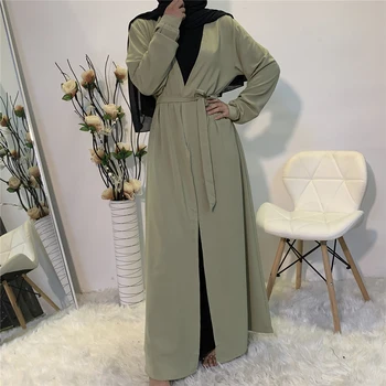 Eid Mubarak Abaya Kimono Jaka Kaftan Dubaija Turcija Hijab Musulmaņu Kleita Islāmu Apģērbu Abayas Sieviešu Drēbes Musulman De Režīmā