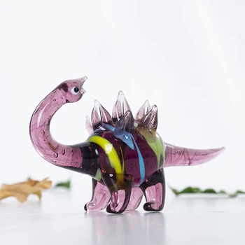 H&D Mini Dinozauru Roku Darbs Miniatūras Tēlniecības, Stikla Mākslas Savvaļas Dzīvnieku Statuetes Kolekcionējamus Radošo Dāvanu Bērniem, Mājas Dekoru