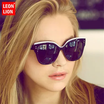 Leonlion Ir 2021. Laukumā Lielā Rāmja Saulesbrilles Sievietēm, Kaķu Acu Brilles Sievietēm Classic Savvaļas Photochromic Spogulis Mazo Fac Unisex
