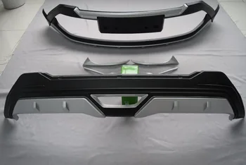 Priekšējā+ Aizmugurējā Bufera Difuzoru Bamperi Lūpu Aizsargs Aizsargs skid plate ABS Chrome Toyota CHR C-HR IZOA 2017 2018 2019 17 18 19