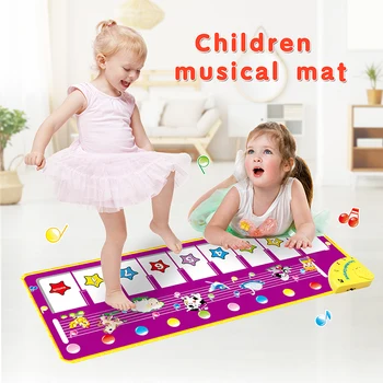 100x36cm Bērnu Rotaļlietas, Mūzikas Instrumentu Tastatūras Klavieres Mat Paklāji Dzīvnieku Skaņas Izglītojošas Rotaļlietas Bērniem Bērniem