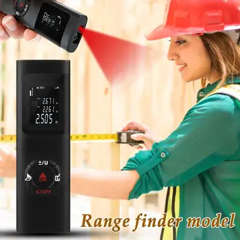 40M Range Finder lāzera mērītājs Ultra-Mini USB Uzlādes Kabatas Laser Rangefinder Augstas Precizitātes lāzera Attāluma Mērītāju Testēšanas Rīki