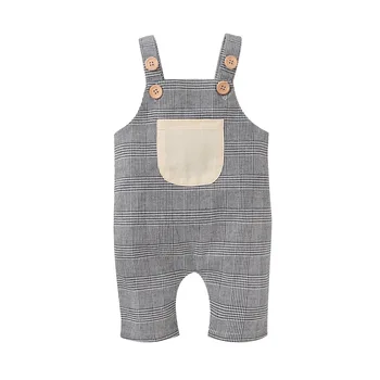 Bbay Romper 2020. Gadam Infant Baby Boy Meitene Drēbes bez Piedurknēm Siksniņa Romper Jumpsuit (Dungriņi) 1Pc Tērpiem 0-18M