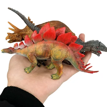 Oenux 12pcs/komplekts Classic Jurassic Dinozauru Rīcības Attēls Mazo T-Rex Pterodaktils Dinossauro PVC Augstas Kvalitātes Kolekcijas Modelis Rotaļlietas