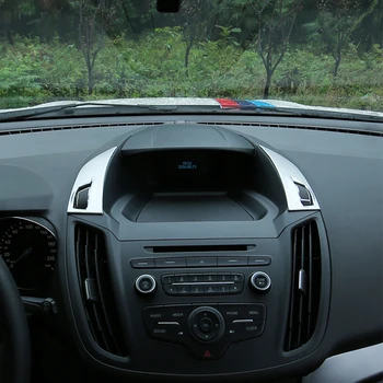 ABS Plastmasas, kas ir Ford C-MAX 2013. - 2017. gadam, Auto piederumi, Matēts vadības Paneli, Gaisa Kondicionēšanas, Ventilācijas Izvads Segtu Apdares Auto Stils