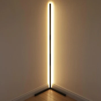 RGB LED Grīdas Lampas Modernās Reostats Silti balta Gaismas Tālvadības pults Stāv galda Lampas Biroja Studiju Dzīvojamā istaba, Bēniņi Guļamistaba