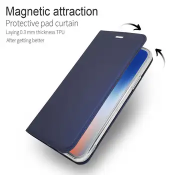 Āda Flip Case Cover For Samsung Galaxy Note 10 S8 S9 S20 Ultra S10 Plus S10E S7 malas Gadījumā Stāvēt Seifs Magnēts Telefonu Gadījumos