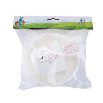 4Pc Cietā Barošanai Bērnu Ēdieni BPA Free Bērnu Galda Plāksnes Bowl Kausa Neatsavināmas Drošas Plastmasas Bērniem, Zīdaiņu Dinnerware par Toddler