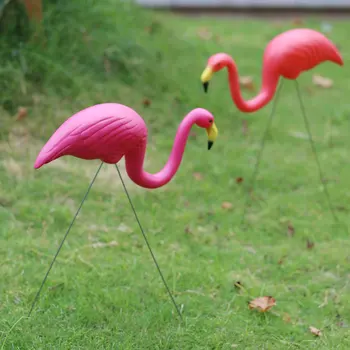 Āra Dārza Dekori Flamingo 3pcs/Daudz Dārza Mākslīgā Flamingo Apdare Puse Rotājumi Kāzu