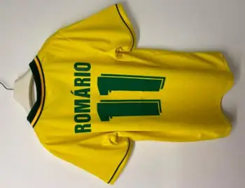 Classic retro 2002 RONALDINHO #11 RIVALDO #10 T-krekls 1994 ROMARIO #11 1998 RONACDO #9 krekls augstas kvalitātes