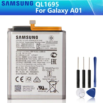 SAMSUNG Oriģinālā Rezerves Akumulatoru QL1695 Samsung Galaxy A01 Autentisks Tālruņa Akumulatora QL1695 3000mAh