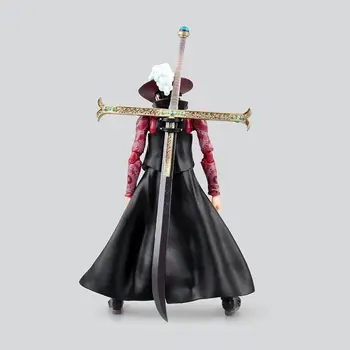 Anime Viens Gabals 18 cm BJD Dracule Mihawk Locītavas Kustamo PVC Rīcības Attēls Kolekciju Modelis Rotaļlietas