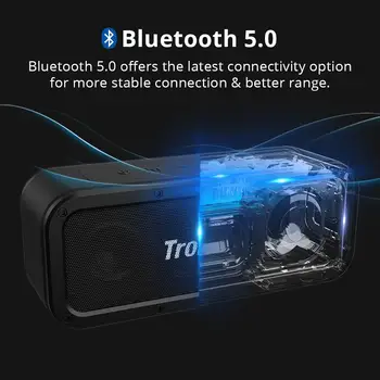 Tronsmart Spēkā Bluetooth 5.0 Skaļrunis IPX7 Ūdensizturīgs 40W Mūzikas Surround Āra Portatīvo Skaļruņu 15H rotaļu laiks Subwoofer, NFC