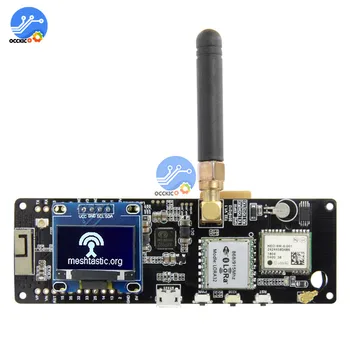 ESP32 čipu Bluetooth un WiFi bezvadu modulis LoRa GPS NEO-6M SMA ar OLED ekrānu 923MHZ