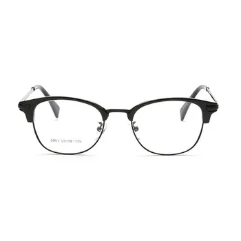 Browline Pilna Loka Optiskās Brilles Rāmis Vīriešiem un Sievietēm Melnā un Leopards Brilles, Briļļu