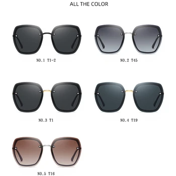 Luksusa Zīmolu Sieviešu Saulesbrilles Ir 2021. Tendence Slaveno Polarizētas Saules Brilles Sievietēm Vintage bez apmales Sunglass Sieviešu Cool Toņos