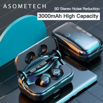 G08 5.1 Bluetooth Austiņas pirkstu Nospiedumu Pieskarieties vienumam Bezvadu savienojumi Headphons HiFi Ūdensizturīgs Earbuds Austiņas ar LED Displeju Uzlādes Kaste