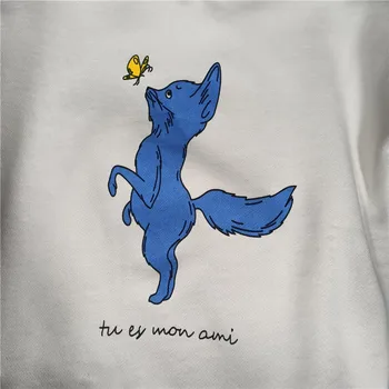 BOBOZONE blue fox un tauriņš sporta krekls bērniem zēni meitenes