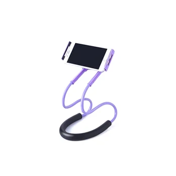 Slinks Kakla Tālruņa Turētājs Stāvēt iPhone Universālā Mobilo Telefonu Desk Mount Bracket Samsung Xiaomi Elastīgu Tālruņa Turētājs