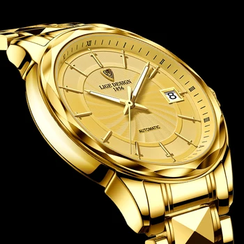 LIGE Luksusa Vīriešu Mehāniskās rokas Pulkstenis Volframa Tērauda Ūdensizturīgs Skatīties Modes Safīra Stikls Sporta Vīriešu Pulksteņi reloj hombre+Kaste