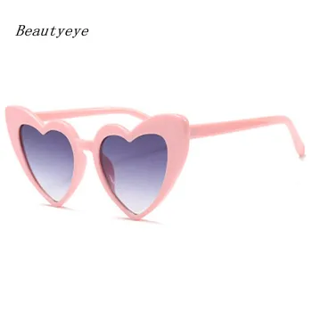 2018 Modes Mīlestību Sirdī Saulesbrilles Sieviešu Vintage Kaķa Acs, Saules Brilles Labāko dāvanu Ziemassvētkos, Dzimšanas dienas Brilles Sievietēm