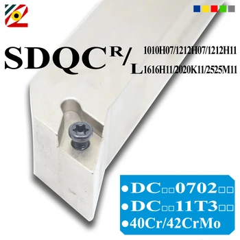 SDQCR1010H07 SDQCR1616H11 SDQCR2020K11 SDQCR2525M11 SDQCR SDQCL CNC Ārējās Virpu, Frēzi Virpošanas Instrumentu Turētāja DCMT Ieliktņiem